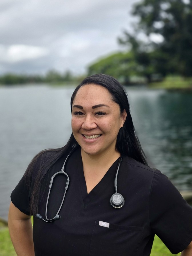 Violet Silva, RN, founder and CEO of Island Nurse Companion, Hilo, Hawaii